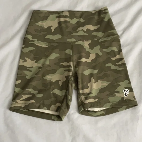 Pink! Victoria Secret Ultimate Biker Camouflage Short Women’s S - Picture 3 of 7